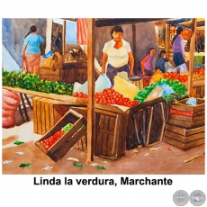 Linda la verdura, Marchante - Obra de Emili Aparici